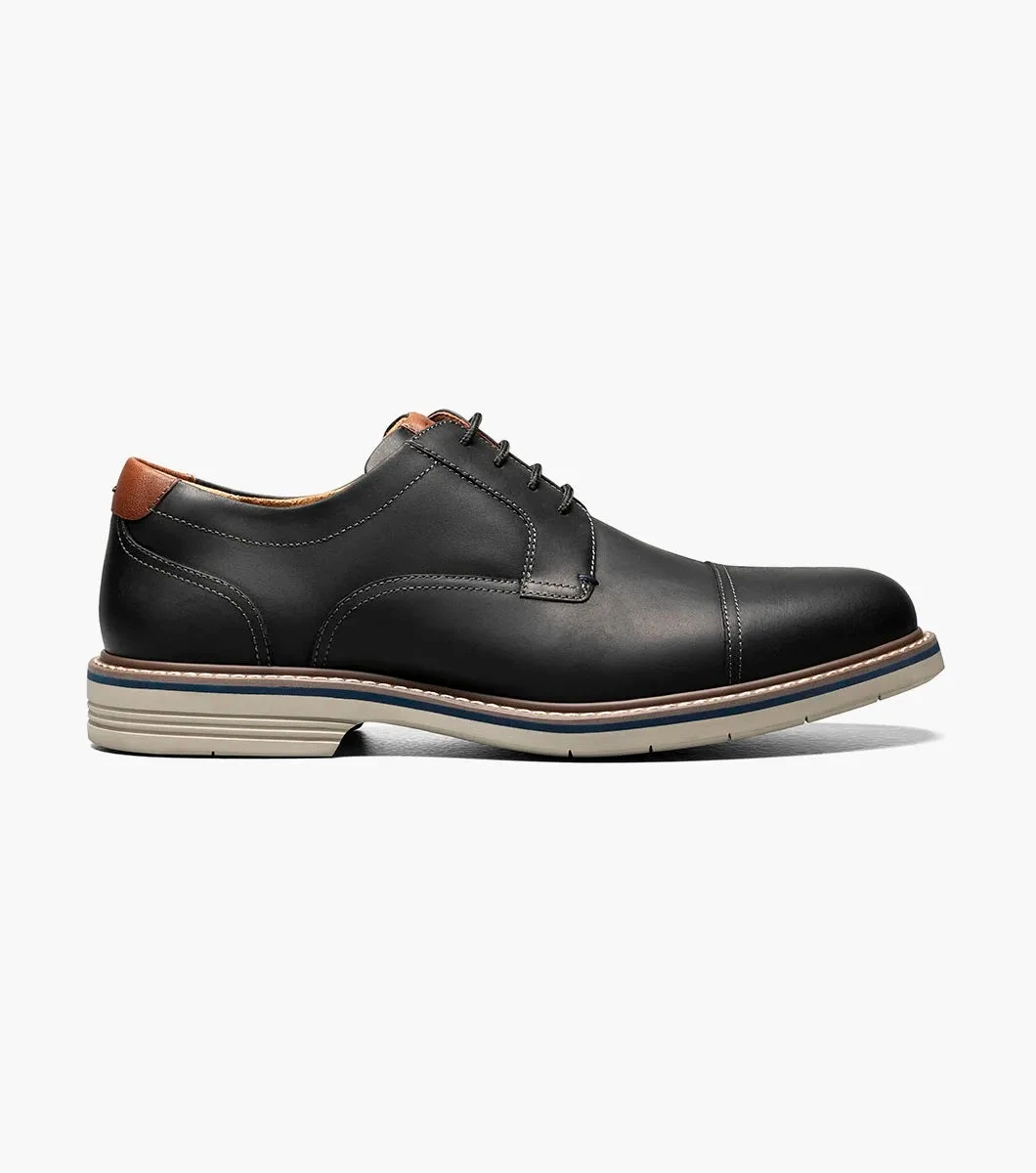 'Florsheim' Men's Norwalk Cap Toe Oxford - Black 4 'Florsheim' Men's Norwalk Cap Toe Oxford - Black - Image 2