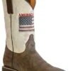 'Roper' Men's 11" America Strong Western Square Toe - Vintage Brown / Vintage White -Carhartt Store 0902070018416 1024x1024@2x