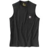 'Carhartt' Men's Relaxed Fit Heavyweight Sleeveless Pocket Tee - Black -Carhartt Store 100374 001 S19 1024x1024@2x