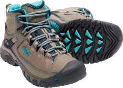 'Keen Outdoor' Women's Targhee EXP WP Mid Hiker - Brindle / Blue Coral -Carhartt Store 1017737 PPS large 1024x1024@2x