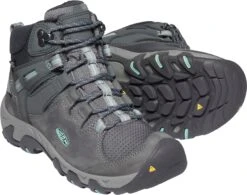 'Keen Outdoor' Women's Steens WP Leather Mid Hiker - Steel Grey / Ocean Wave -Carhartt Store 1022332 PPS large 1024x1024@2x
