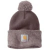 'Carhartt' Women's Knit Pom Pom Cuffed Beanie - Blackberry