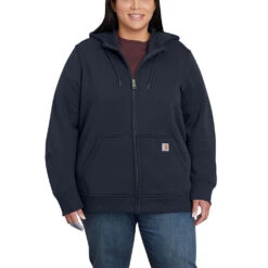 'Carhartt' Women's Clarksburg Full Zip Hoodie - Navy -Carhartt Store 102788412 WF19P 1 1024x1024@2x