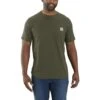 'Carhartt' Men's Force® Relaxed Fit Midweight Pocket T-Shirt - Basil Heather -Carhartt Store 104616 G73 MS22 b 1024x1024@2x