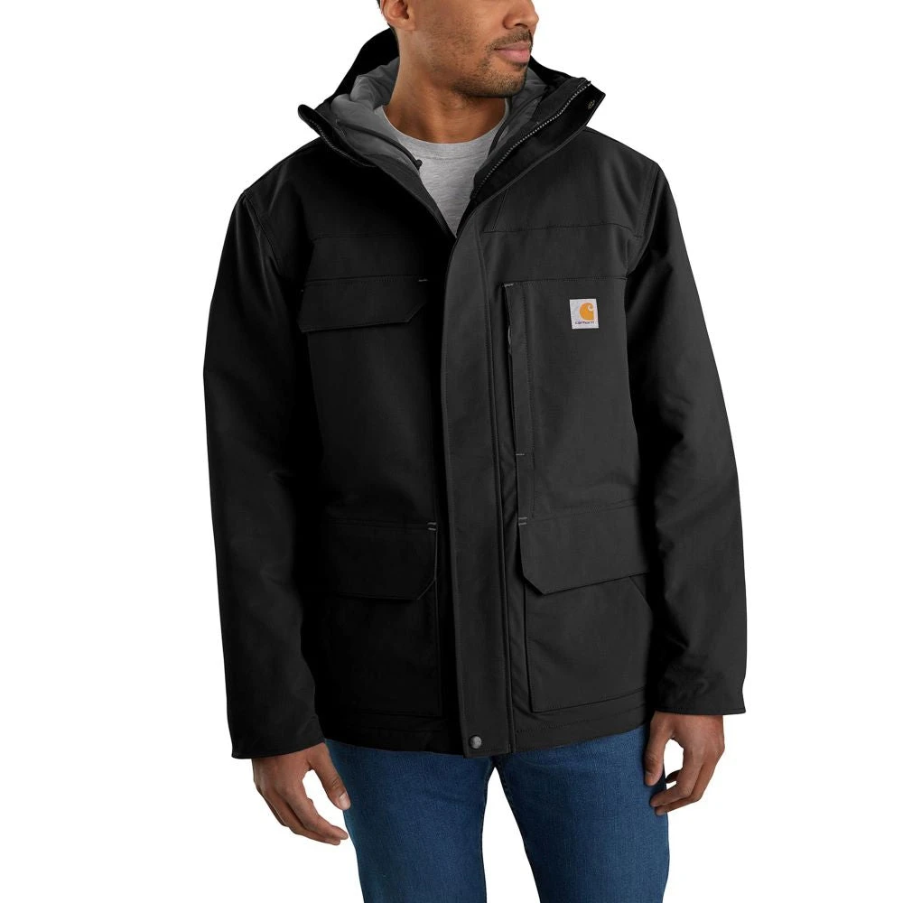'Carhartt' Men's Super Dux™ Relaxed Fit Insulated Traditional Coat-Level 4 Extreme Warmth Rating - Black 3 'Carhartt' Men's Super Dux™ Relaxed Fit Insulated Traditional Coat-Level 4 Extreme Warmth Rating - Black