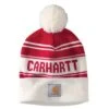 'Carhartt' Adult Knit Pom Pom Cuffed Logo Beanie - Red / White 2 'Carhartt' Adult Knit Pom Pom Cuffed Logo Beanie - Red / White -Carhartt Store 105168 600 MF21 e 1024x1024@2x