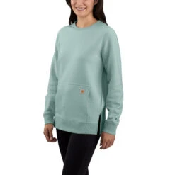 'Carhartt' Women's Force® Lightweight Sweatshirt - Blue Surf