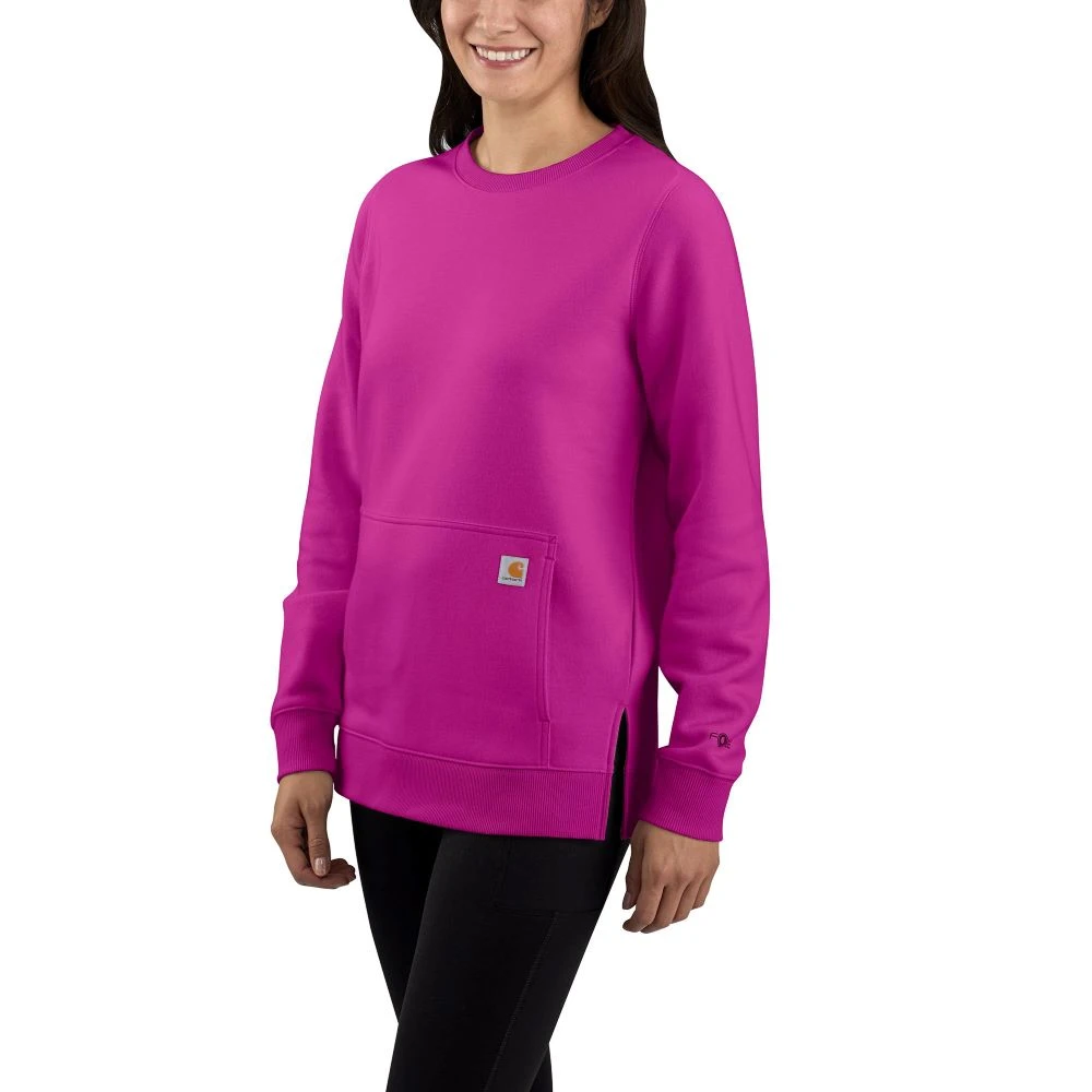 'Carhartt' Women's Force® Lightweight Sweatshirt - Magenta Agate 3 'Carhartt' Women's Force® Lightweight Sweatshirt - Magenta Agate