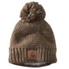 'Carhartt' Women's Rib Knit Sherpa-Lined Pom Pom Beanie - Coffee -Carhartt Store 105469 205 WF22 e 1024x1024@2x