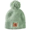 'Carhartt' Women's Rib Knit Sherpa-Lined Pom Pom Beanie - Jade 1 'Carhartt' Women's Rib Knit Sherpa-Lined Pom Pom Beanie - Jade -Carhartt Store 105469 L08 WF22 e 1024x1024@2x