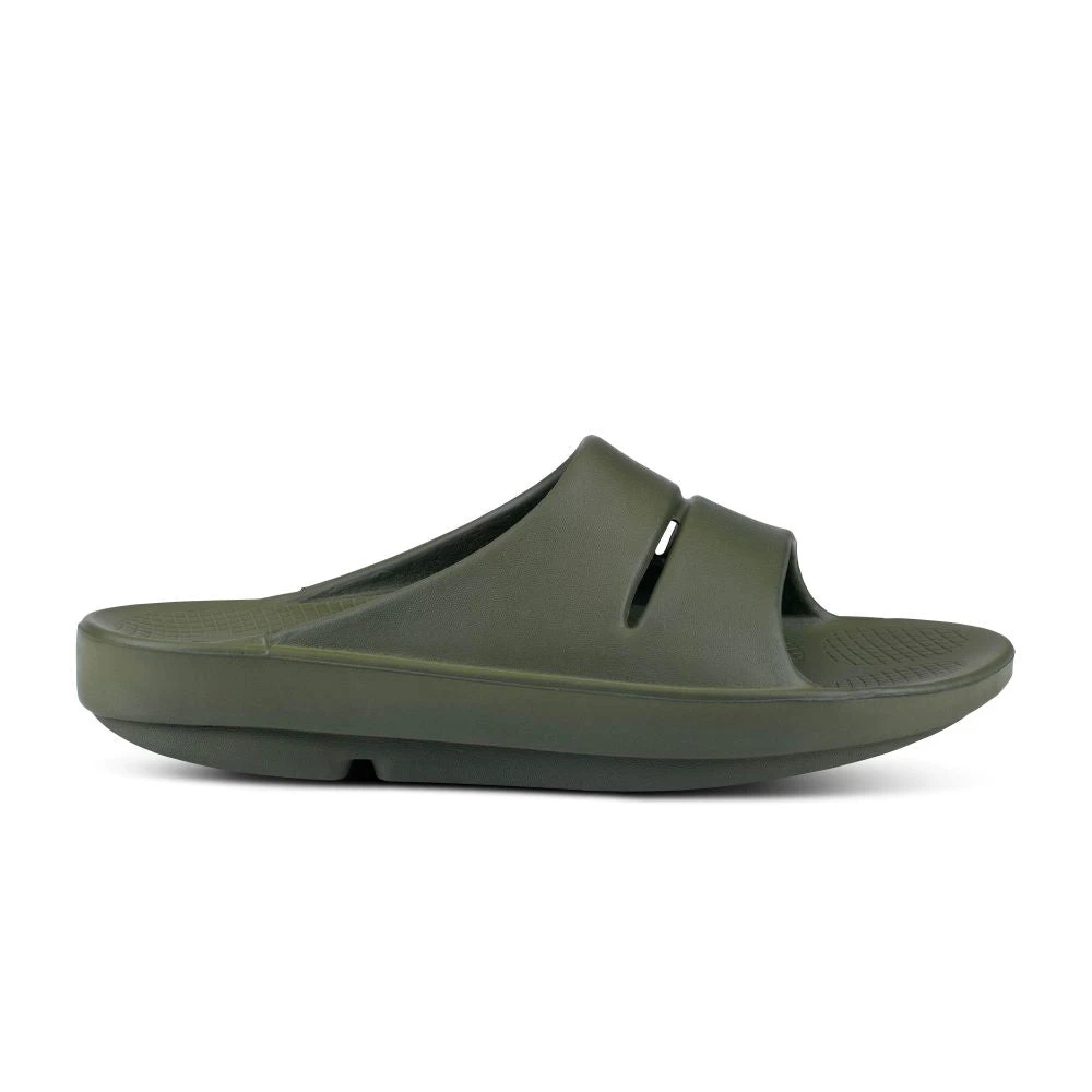 'OOFOS' Unisex OOahh Slide Sandal - Forest Green 3 'OOFOS' Unisex OOahh Slide Sandal - Forest Green