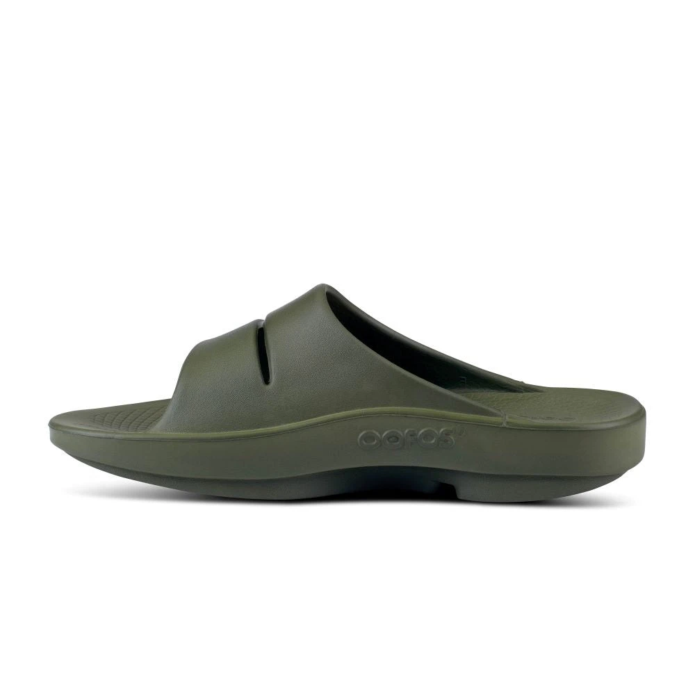 'OOFOS' Unisex OOahh Slide Sandal - Forest Green 8 'OOFOS' Unisex OOahh Slide Sandal - Forest Green - Image 6