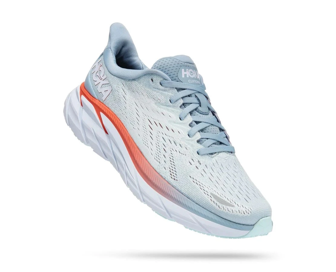 'Hoka' Women's Clifton 8 - Blue Fog / Plein Air (Wide) 3 'Hoka' Women's Clifton 8 - Blue Fog / Plein Air (Wide)