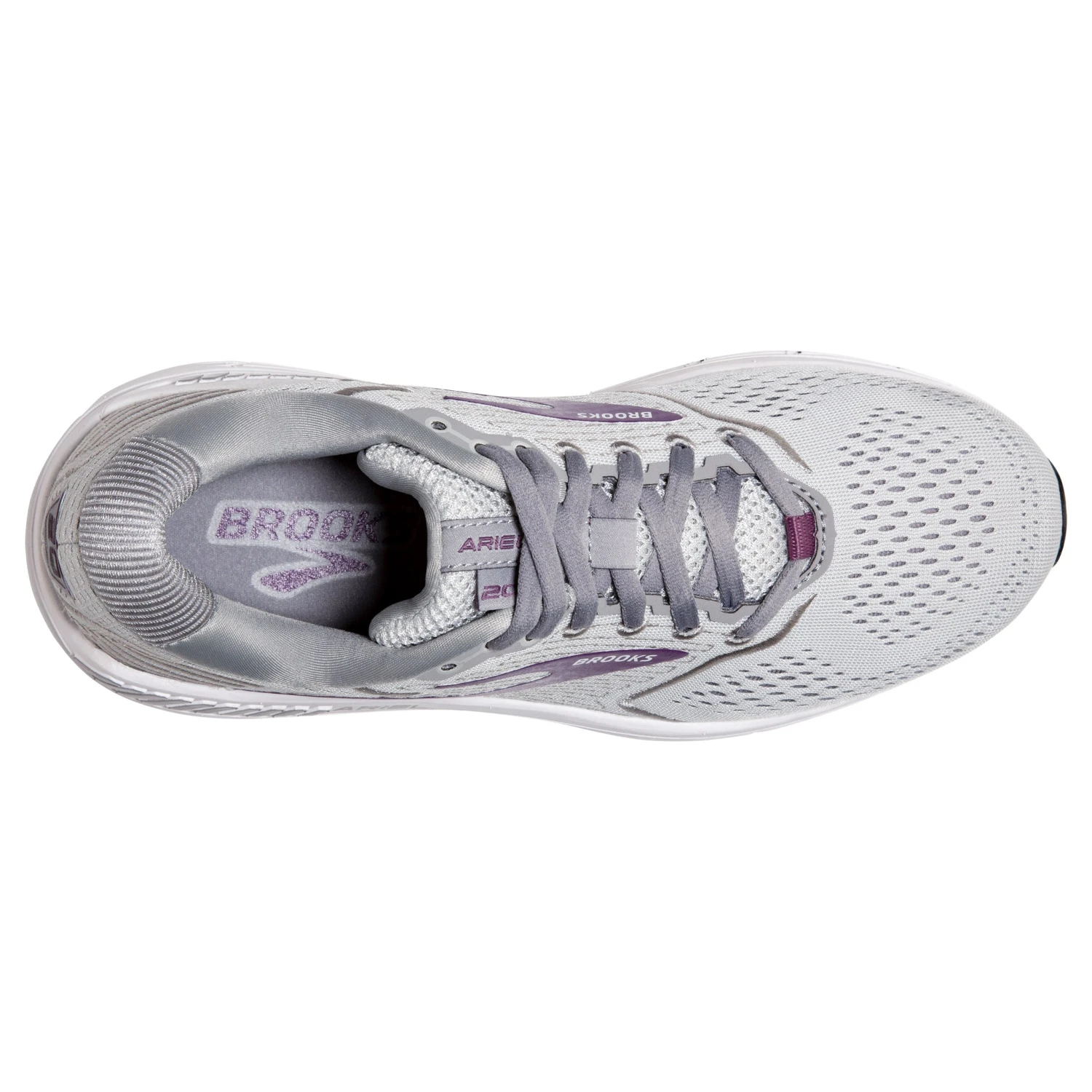 'Brooks' Women's Ariel 20 - Oyster / Alloy / Grape 5 'Brooks' Women's Ariel 20 - Oyster / Alloy / Grape - Image 3