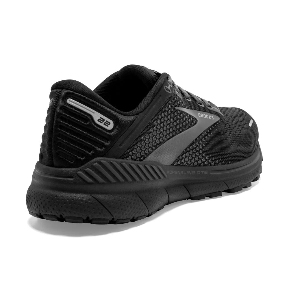 'Brooks' Women's Adrenaline GTS 22 - Black / Black / Ebony 8 'Brooks' Women's Adrenaline GTS 22 - Black / Black / Ebony - Image 6