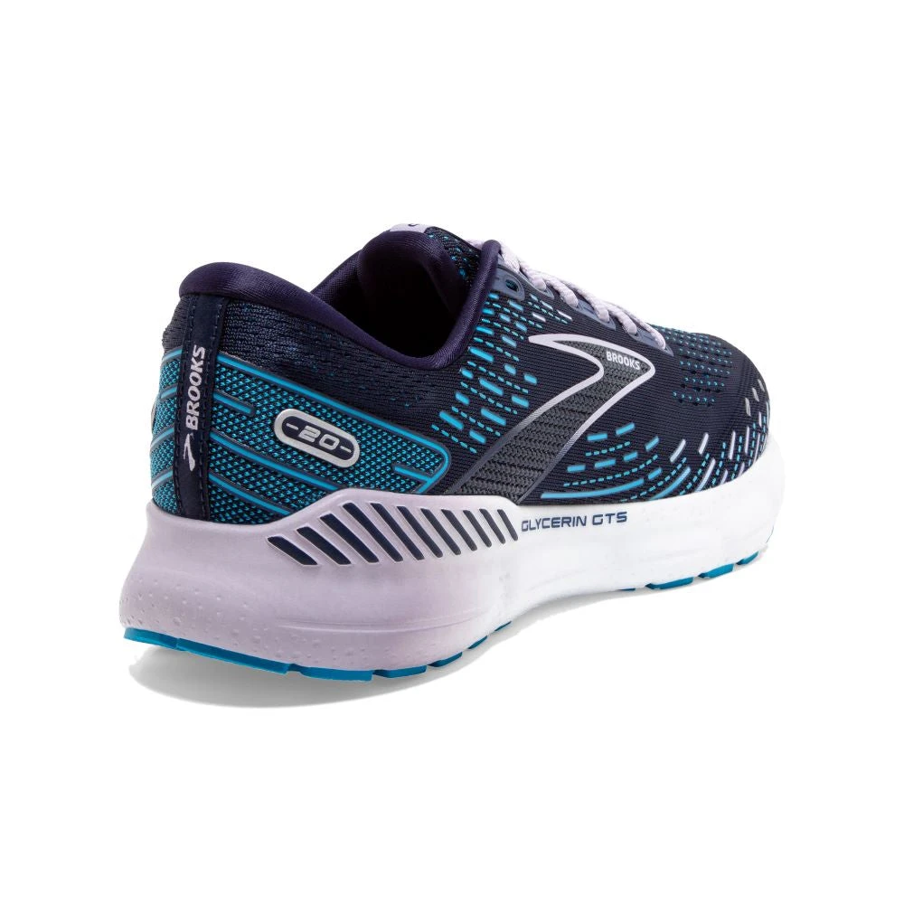 'Brooks' Women's Glycerin GTS 20 - Peacoat / Ocean / Pastel Lilac 6 'Brooks' Women's Glycerin GTS 20 - Peacoat / Ocean / Pastel Lilac - Image 4