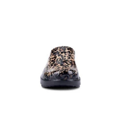 'OOFOS' Women's OOcloog Luxe Pixel Clog - Black / Black Leopard -Carhartt Store 1203BLKLEOPRD shot3 1024x1024@2x