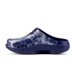 'OOFOS' Women's OOcloog Clog Limited Edition - Navy / Silver Snake -Carhartt Store 1203NVYSILSNK shot4 1024x1024@2x