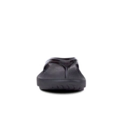 'OOFOS' Women's OOlala Thong - Black Patent -Carhartt Store 1400BLK 3 1024x1024@2x