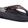'OOFOS' Women's OOlala Thong Limited Edition - Black / Leopard -Carhartt Store 1400Leopard shot2 1024x1024@2x
