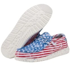 'Hey Dude' Men's Wally - Stars 'N Stripes -Carhartt Store 150202699 WALLY STARS N STRIPES 3 1024x1024@2x