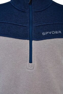 'Spyder' Men's Encore 1/2 Zip Fleece - Alloy Abyss -Carhartt Store 191252 055 F 1 1024x1024@2x
