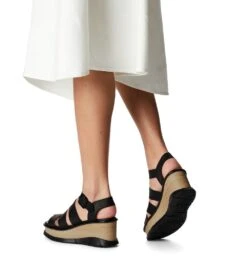 'Sorel' Women's Joanie III Ankle Strap Sandal - Black / Black -Carhartt Store 1986391 010 a9 presetHigh Res JPEG 300DPI 1024x1024@2x