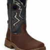'Tony Lama' Men's 11" Force Western EH WP Comp Toe - Brown / Blue -Carhartt Store 2000333007 200 P1 1024x1024@2x