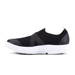 'OOFOS' Men's OOmg Mesh Low Slip On - White / Black -Carhartt Store 5080WHTBLK 4 1024x1024@2x