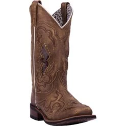 'Laredo' Women's 11" Spellbound Western Square Toe - Tan -Carhartt Store 5661 1 1500x.progressive baf0d827 c158 46e6 970d cd9ed3d17251 1024x1024@2x