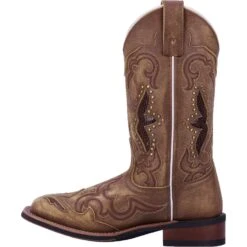 'Laredo' Women's 11" Spellbound Western Square Toe - Tan -Carhartt Store 5661 3 1500x.progressive ebb953a3 01bd 41a2 93a2 85203444f4bf 1024x1024@2x