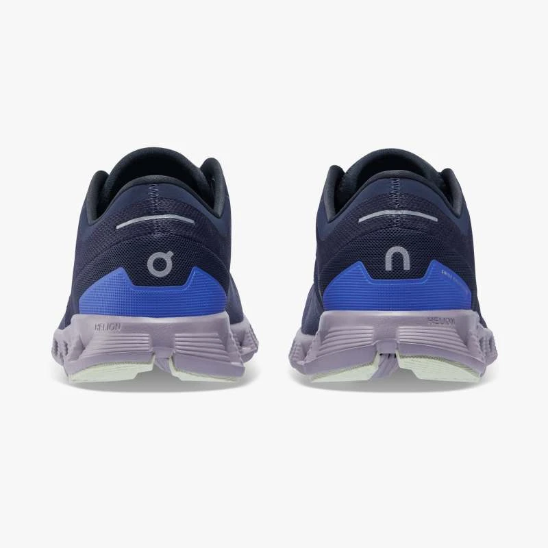 'On Running' Women's Cloud X 3 - Midnight / Heron 6 'On Running' Women's Cloud X 3 - Midnight / Heron - Image 4
