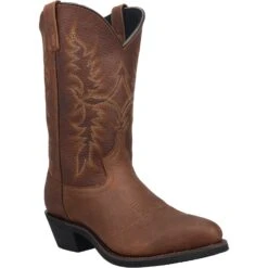 'Laredo' Men's 12" Saw Mill Western Round Toe - Brown -Carhartt Store 68494 1 1024x1024@2x