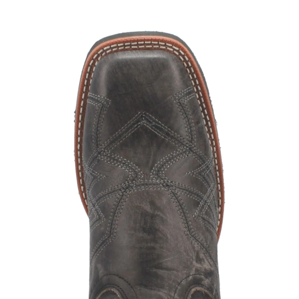 'Laredo' Men's 12" Axel Western Square Toe - Charcoal Black 4 'Laredo' Men's 12" Axel Western Square Toe - Charcoal Black - Image 2