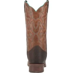 'Laredo' Men's 13" Odie Western Square Toe - Dark Brown -Carhartt Store 7961 shdw 4 1024x1024@2x
