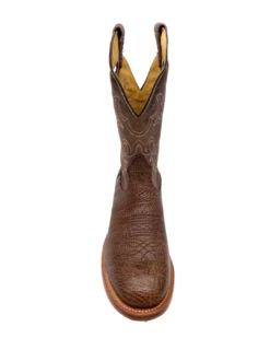'Boulet' Men's 12" Roper Western Round Toe - Shoulder Noce Taurus / Organza Brown -Carhartt Store 82093 1024x1024@2x