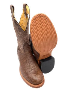 'Boulet' Men's 12" Roper Western Round Toe - Shoulder Noce Taurus / Organza Brown -Carhartt Store 82095 1024x1024@2x