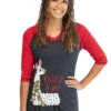 'Lazy One' Women's Fa La Llama Tall Tee - Grey / Red -Carhartt Store 8a6f4fbdf38acb8b5932334752a2fcf7 1024x1024@2x