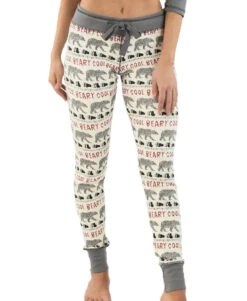'Lazy One' Women's Beary Cool Leggings - White