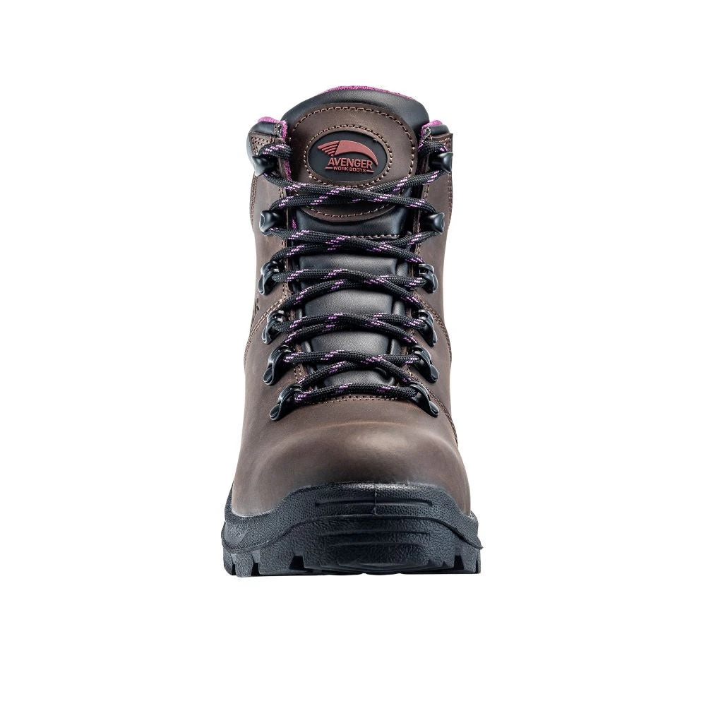 'Avenger' Women's 6" Builder EH WP Steel Toe - Brown 6 'Avenger' Women's 6" Builder EH WP Steel Toe - Brown - Image 4