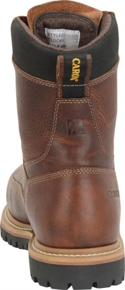 'Carolina' Men's 8" Grind WP Comp Toe Boot - Brown -Carhartt Store CA5529 Heel 1024x1024@2x