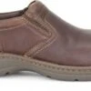 'Carolina' Men's BLVD 2.0 Aluminum Toe ESD Slip On - Brown -Carhartt Store CA5562 Profile 1024x1024@2x