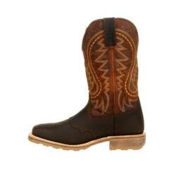 'Durango' Men's 12" Maverick Pro™ WP Western Work - Cimarron Brown -Carhartt Store DDB0299 instep profile 1024x1024@2x