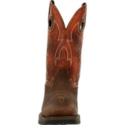 'Durango' Men's 12" REBEL Western Square Toe - CIMARRON BROWN -Carhartt Store DDB0327 front 1024x1024@2x
