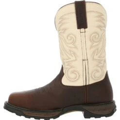 Durango 'Durnago' Men's 11" Maverick XP WP Comp Toe Western Work Boot - CHOCOLATE / WHITE 13 Durango 'Durnago' Men's 11" Maverick XP WP Comp Toe Western Work Boot - CHOCOLATE / WHITE -Carhartt Store DDB0330 instep profile 1024x1024@2x