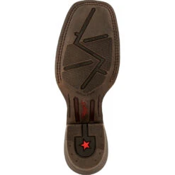 'Durango' Men's 15" Rebel Pro Western Saddle Boot - Chestnut / Brilliant Blue -Carhartt Store DDB0337 outsole 1024x1024@2x