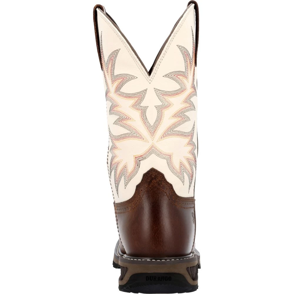 'Durango' Men's 11" WorkHorse™ Western Steel Toe - Chocoloate / Bone 7 'Durango' Men's 11" WorkHorse™ Western Steel Toe - Chocoloate / Bone - Image 5