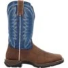 'Durango' Men's 12" Rebel Western Square Toe - Saddle Brown / Denim Blue -Carhartt Store DDB0429 profile 1024x1024@2x