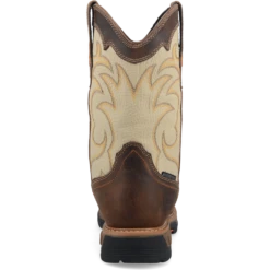'Dan Post' Men's 11" Storm Tide EH WP Western Square Toe - Bone / Brown -Carhartt Store DP56411 shdw 4 1024x1024@2x