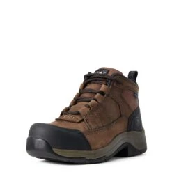 'Ariat' Women's Telluride WP Comp Toe - Brown -Carhartt Store F19 WMS WORK Couto 10029481 3 4 front 1024x1024@2x